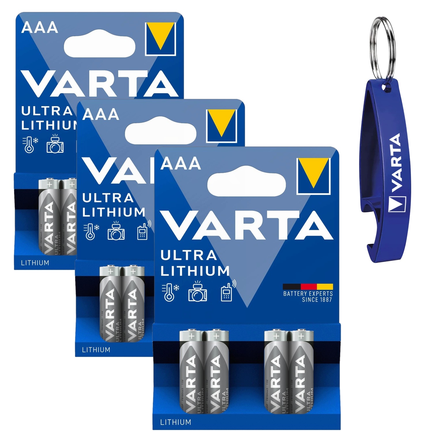 Varta Ultra Aaa Lithiová baterie Tužkové Baterie Malé pro foto zařízení 3x4ks +dárek