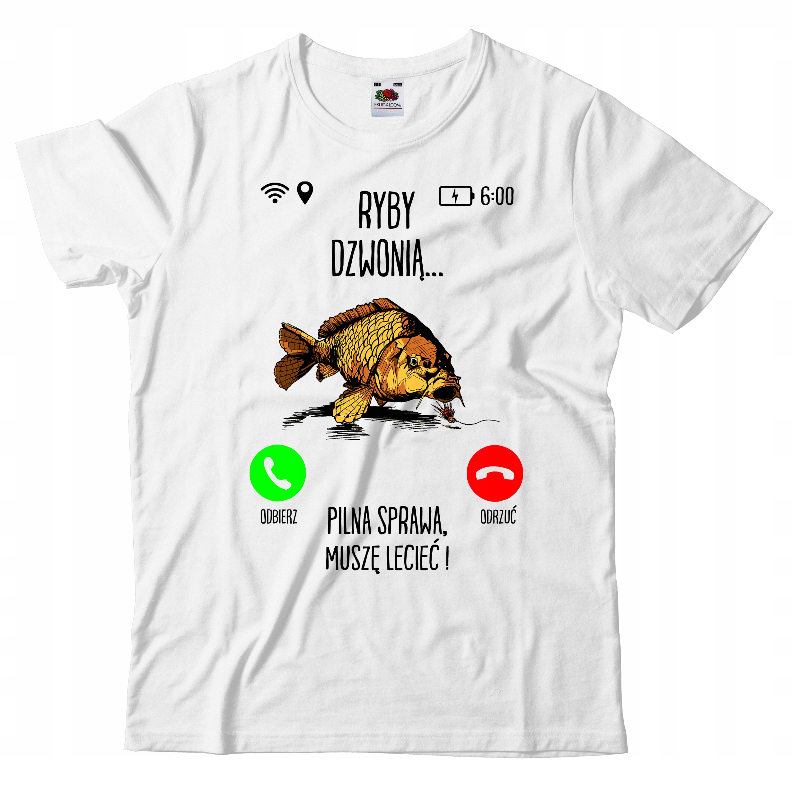 

Koszulka Dla Wędkarza Ryby Dzwonią Muszę Lecieć