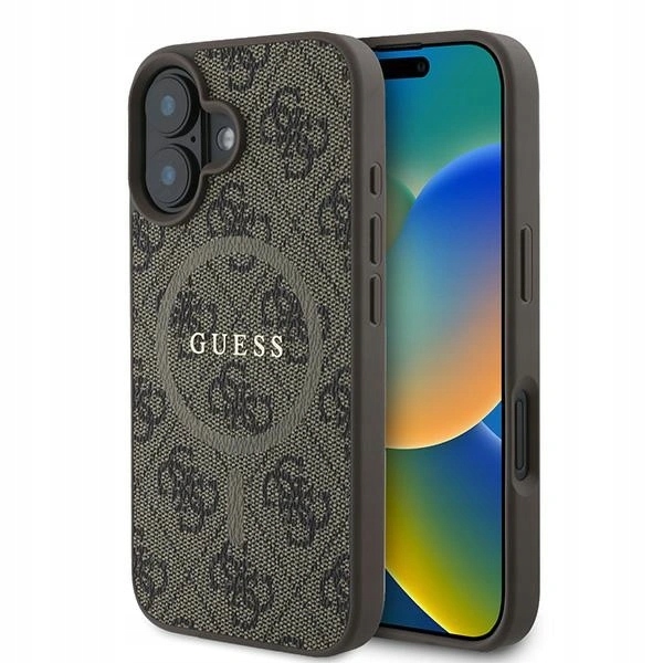 Pouzdro Guess Magsafe Obal Kryt Pro Iphone 16 Plus, Hnědé