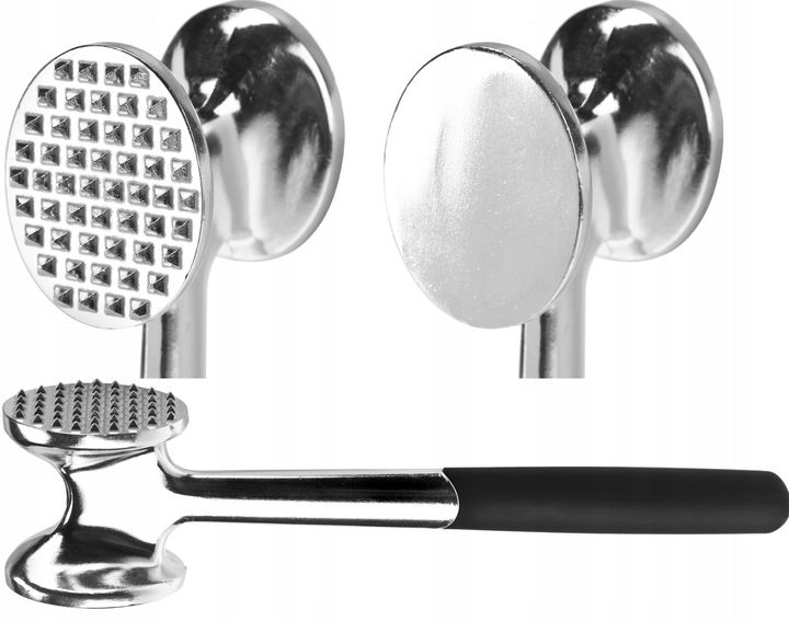 TLUCZEK DO MIĘSA METALOWY DWUSTRONNY MŁOTEK CIĘŻKI DO KOTLETÓW ALUMINIUM Rodzaj tłuczek do mięsa