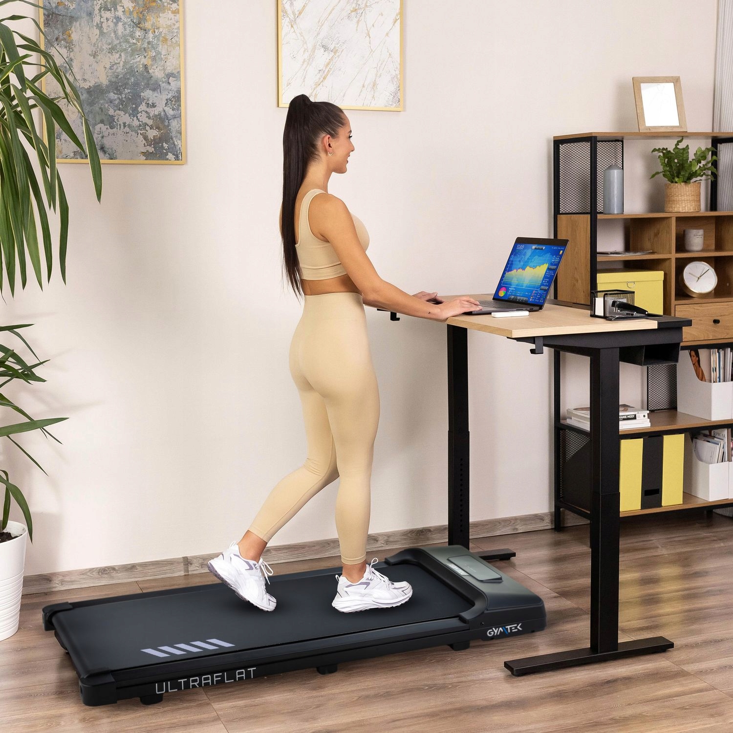 BIEŻNIA DOMOWA DO CHODZENIA ELEKTRYCZNA WALKINGPAD POD BIURKO XT100 GYMTEK Model inny