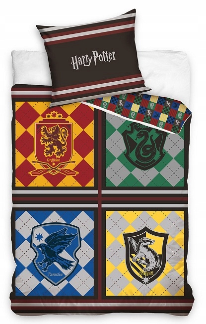 

Pościel 140x200 100% Bawełna Harry Potter Hogward