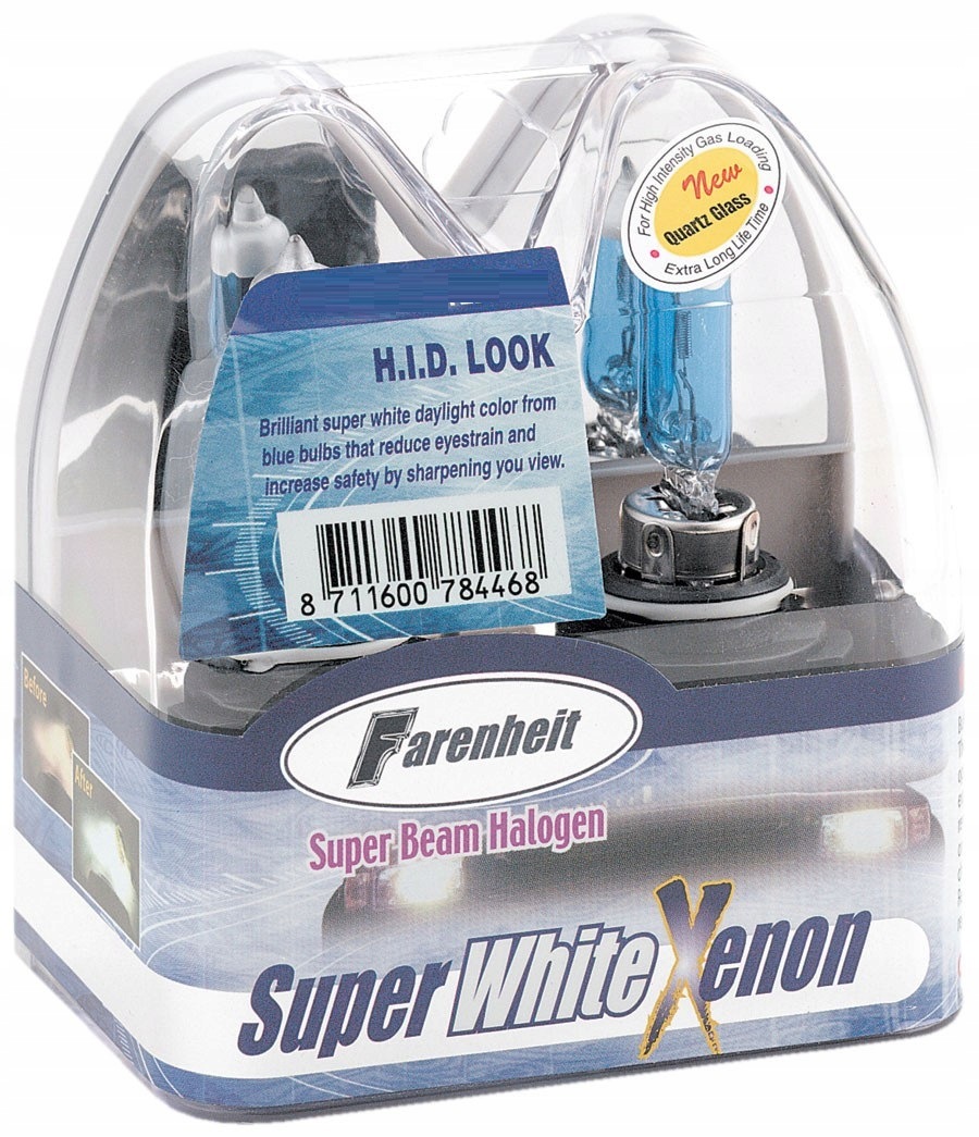 2X Żarówka H8 35W Farenheit Cool Blue Xenon 5000K