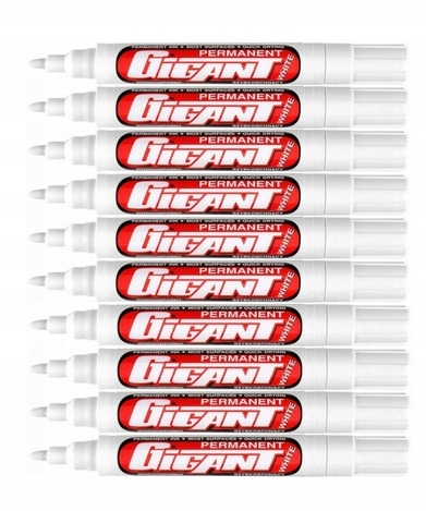 

Marker permanentny Gigant Biały Kamet okrągły x10