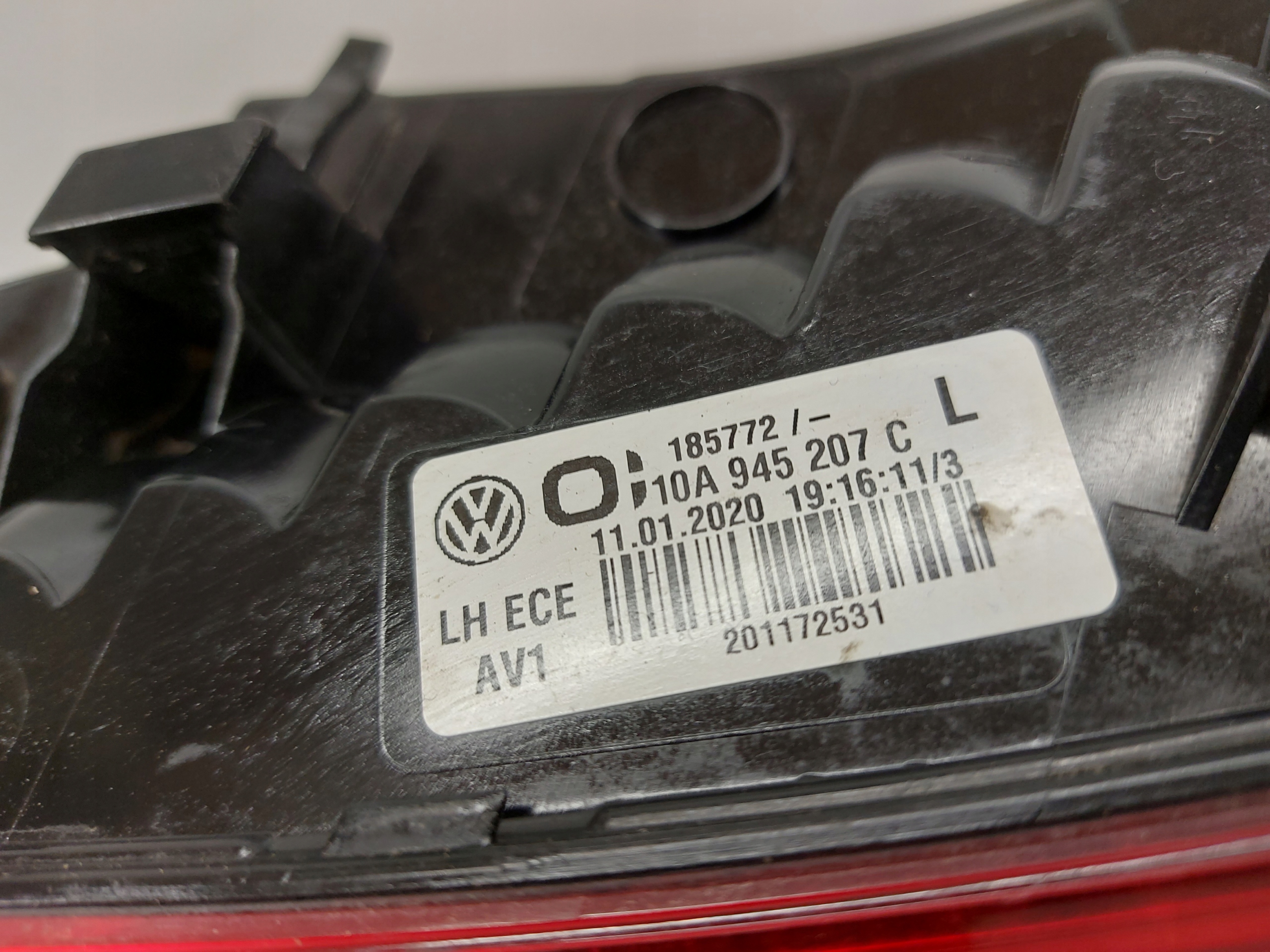 vw id3 10a фонарь левый