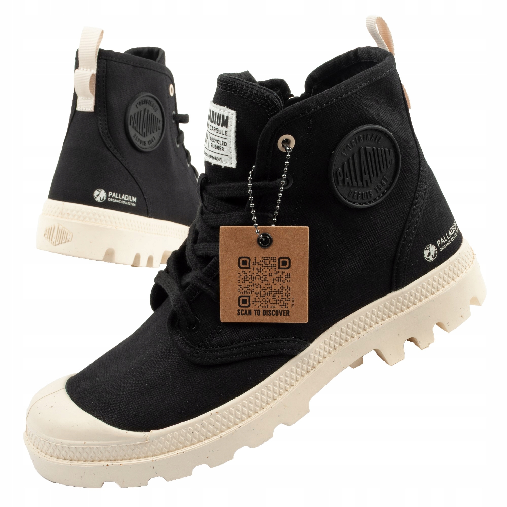 Pánské sportovní tenisky nad kotník Palladium Pampa Zip vel.40 černé