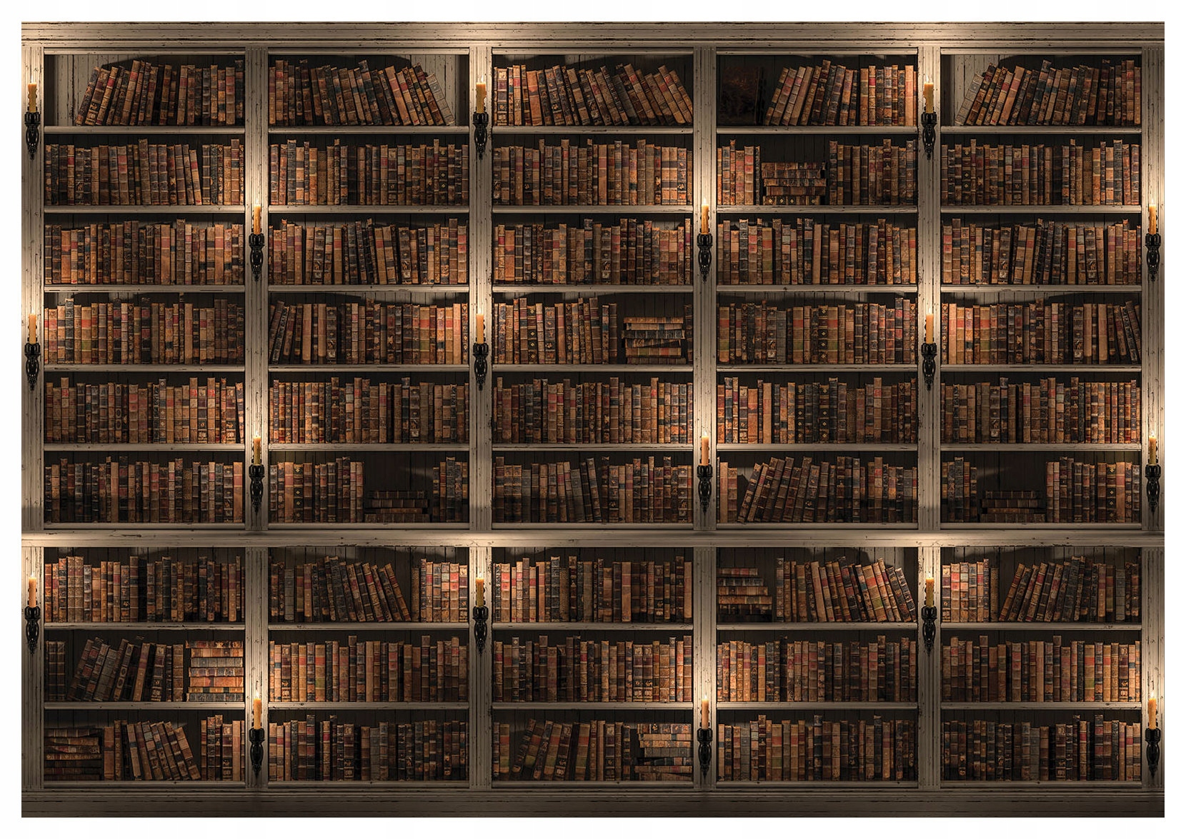 Fototapeta Knihovna Regál Police na knihy Klasický dekor 416x290 lepidlo