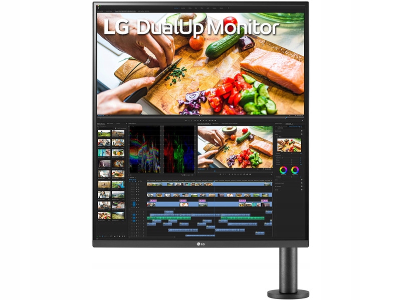 LG Monitor 28MQ780-B 2560x2880 美品 Monitor LG 27,6 DualUp 28MQ780-B Ergo 2xHDMI DP 2xUSB 3.0 USB-C