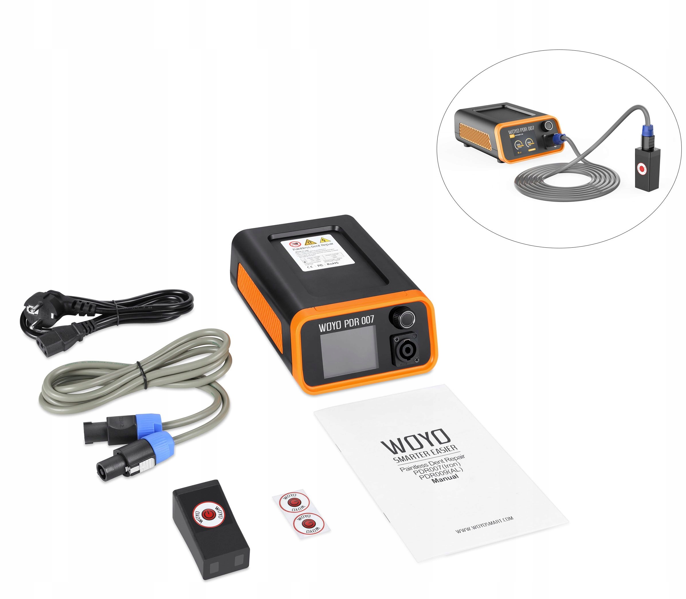 Woyo PDR-007 T-hotbox indukčné odstraňovanie preliačin, krupobitie