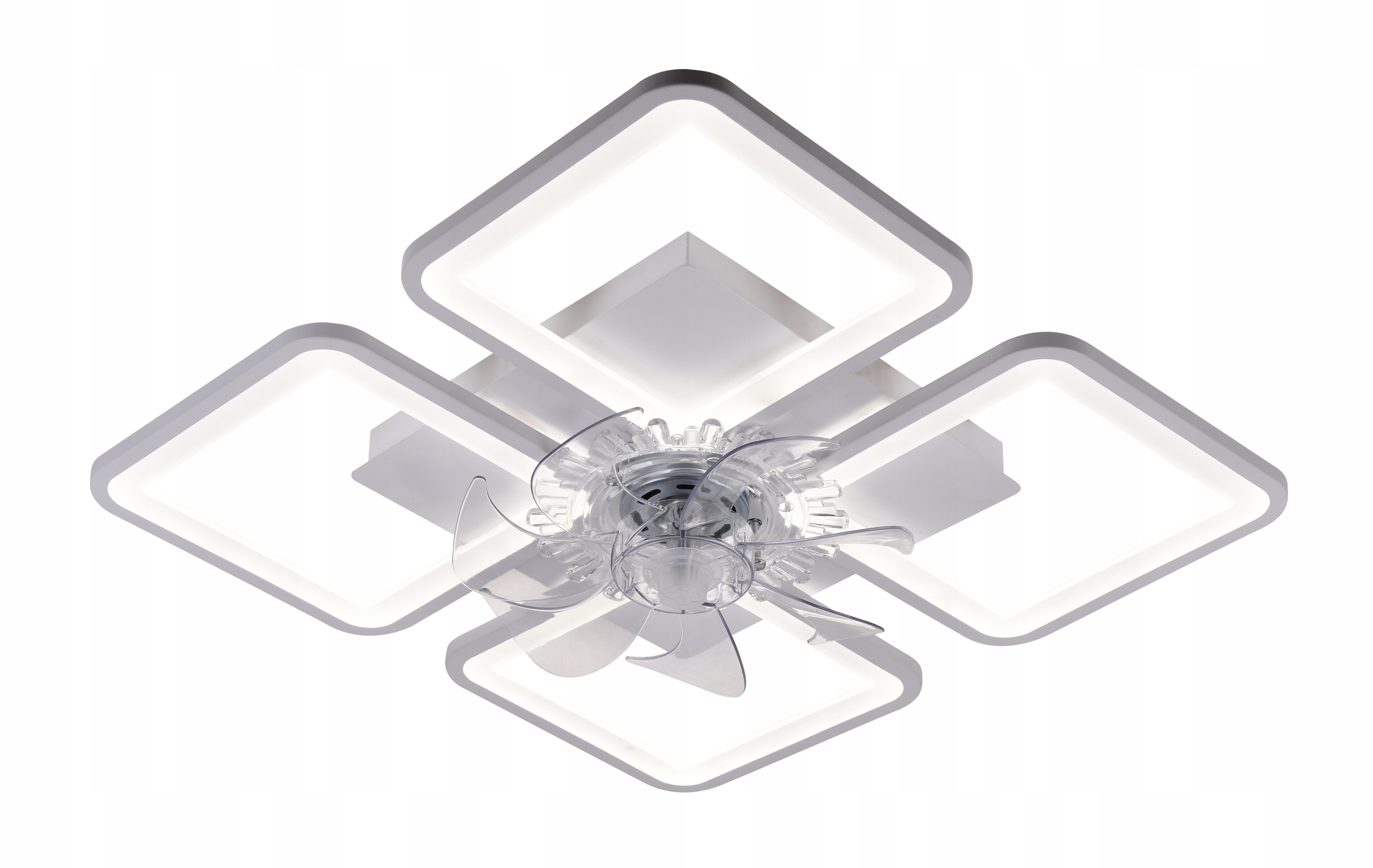 Stropní Svítidlo s větrným mlýnem Čtvercová do ložnice Led lustr s dálkovým ovládáním