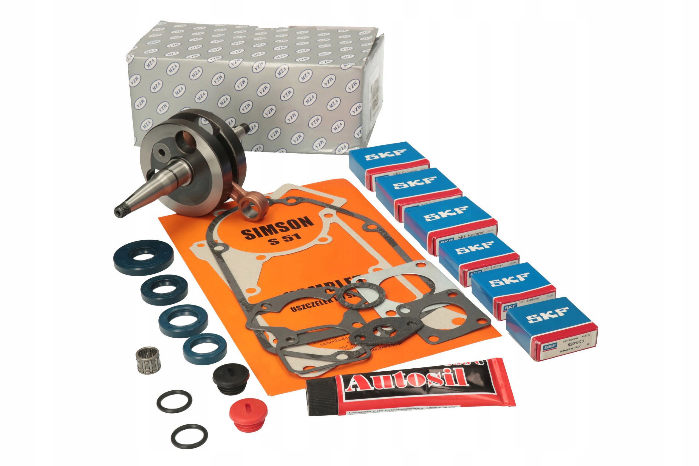 84082 - Колінчастий вал MZA підшипник SKF Simson S51