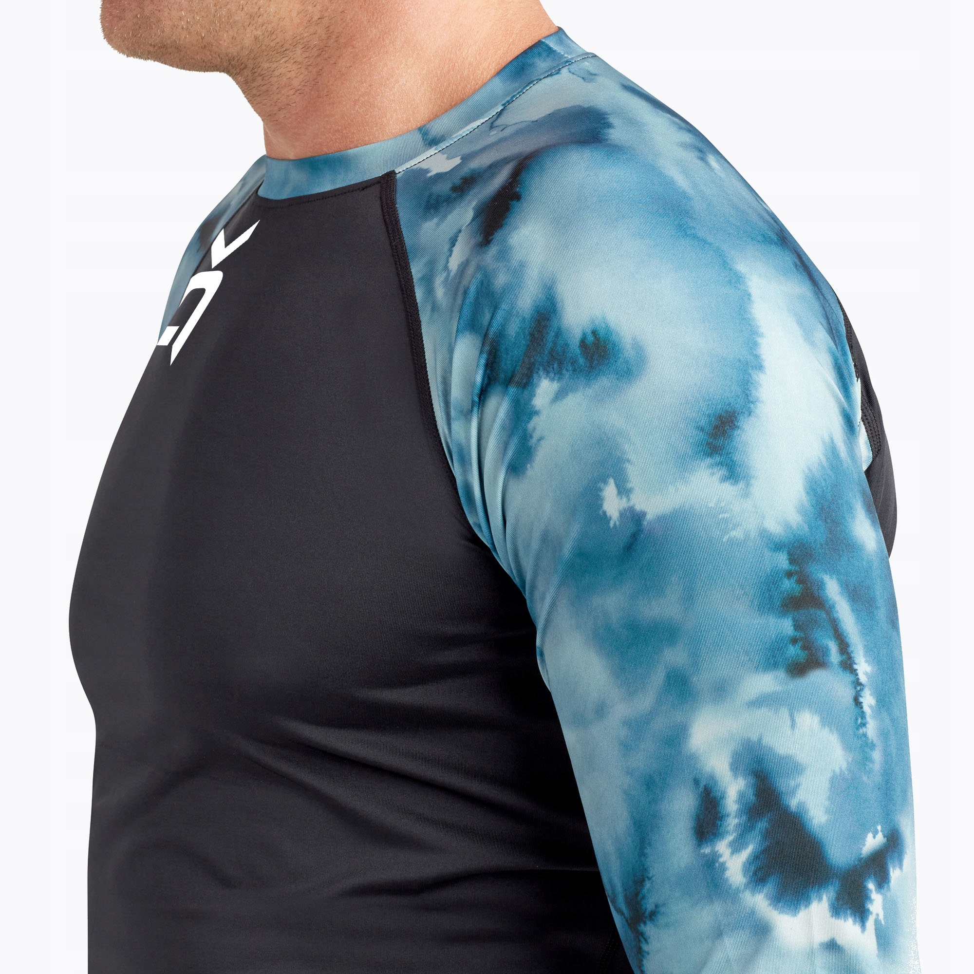 Koszulka do pływania męska Dakine czarno-nieb XXL Model Hd Snug Fit Rashguard Crew
