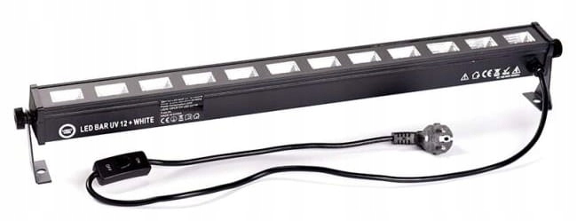 SCENICZNA LISTWA BELKA LED 12X3W ULTRAFIOLET LEKKA MOBILNA Rodzaj listwa