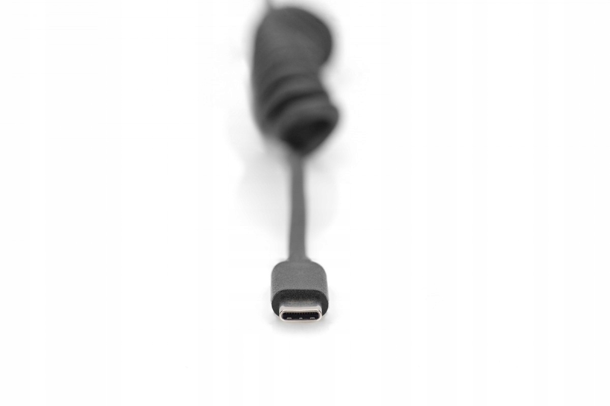 Kabel spiralny USB A/USB C, USB 2.0, PD 60W, max. Marka Digitus
