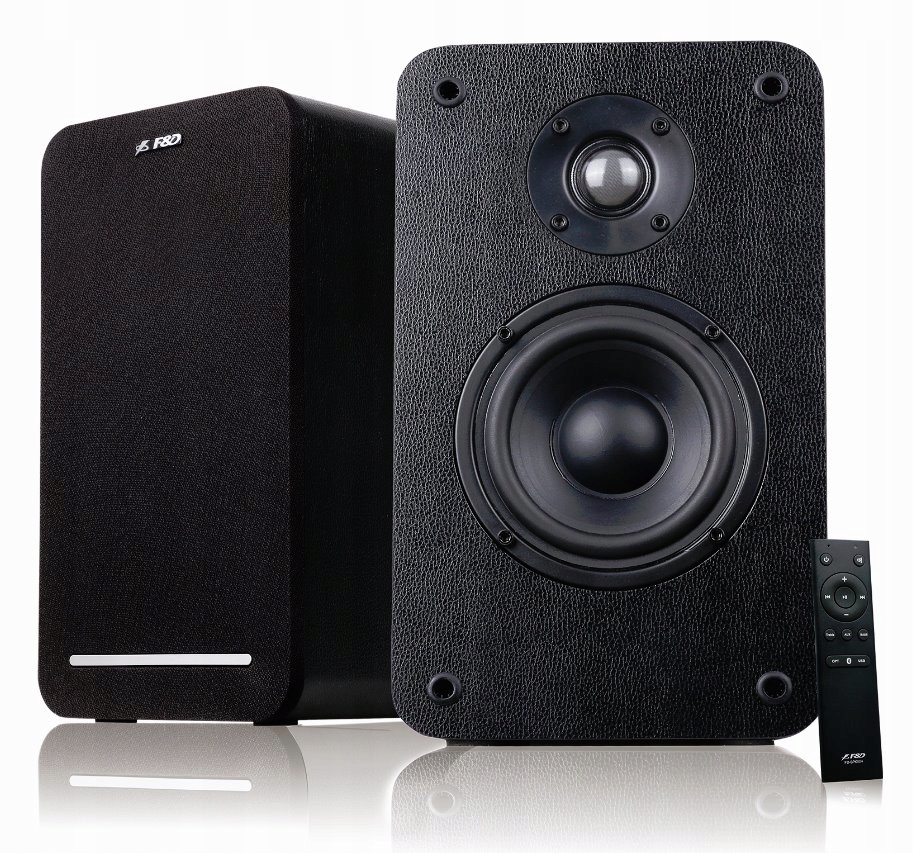 Fenda F&d repro R40BT/ 2.0/ 60W/ dřevěné/ černé/ BT4.2/ Usb/ optický vstup/