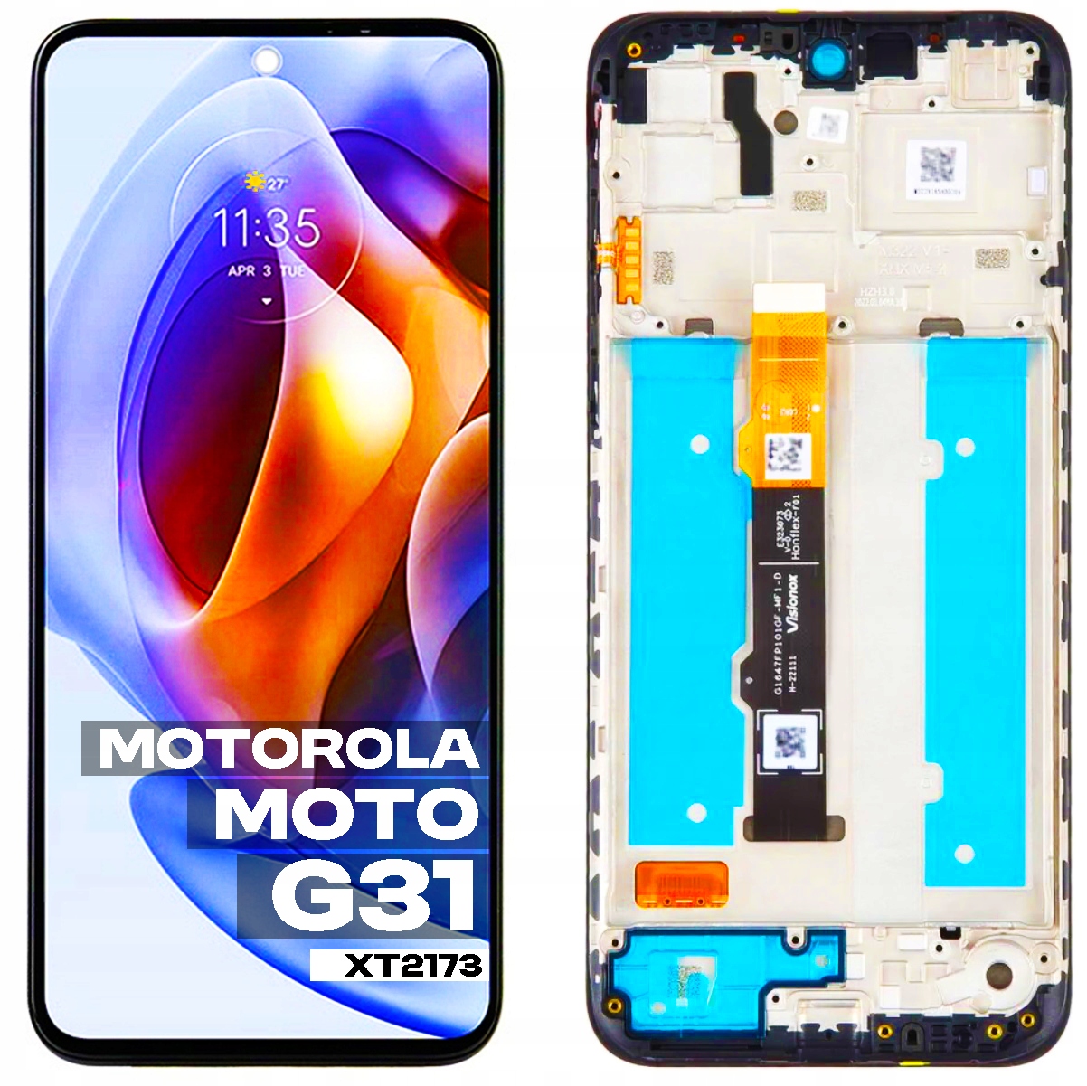 LCD displej dotykový displej pro Motorola Moto G31 XT2173 Oled Rámeček