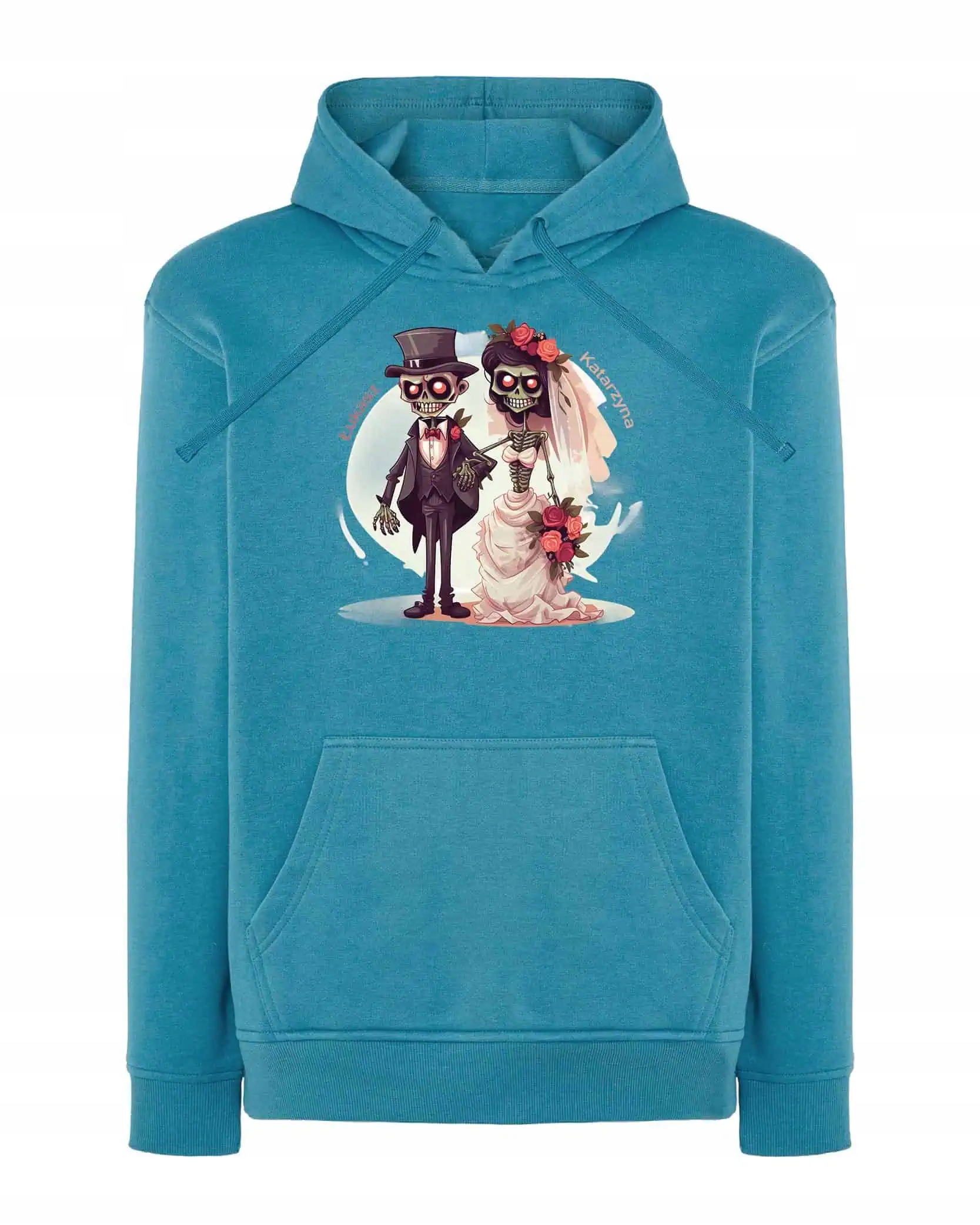 Personalizovaná vtipná Svatba mikina Mikina s kapucí modrá, velikost L