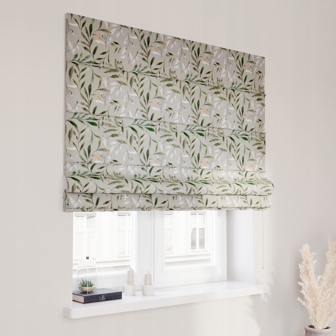 Hotová římská roleta Capri 140 x 180 cm zelená