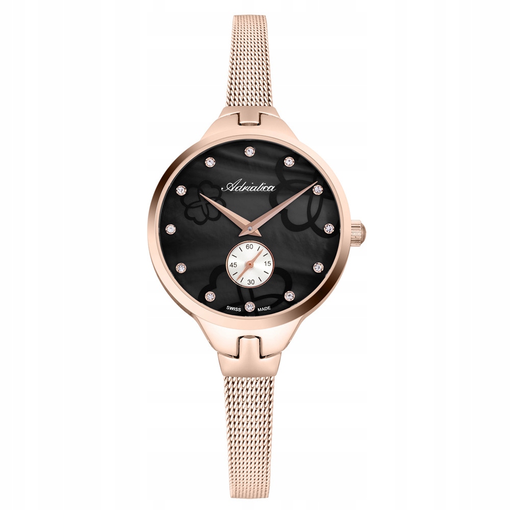 Dámské hodinky Adriatica A3719.914MQ Zirkony růžové