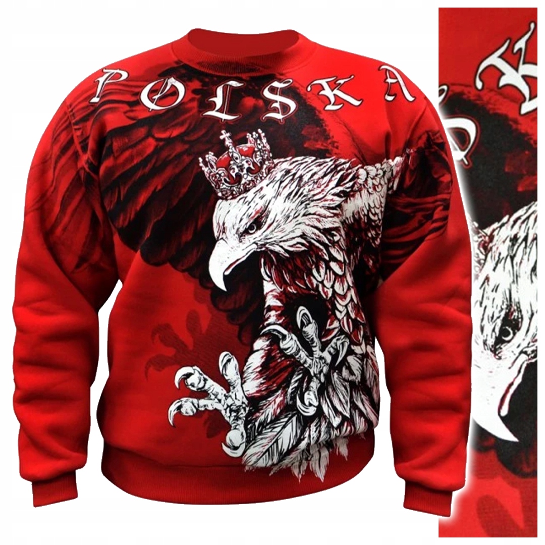 Pánská mikina Aquila Orel polský „Tisíce srdcí, jedno bušení“ Patriot XL