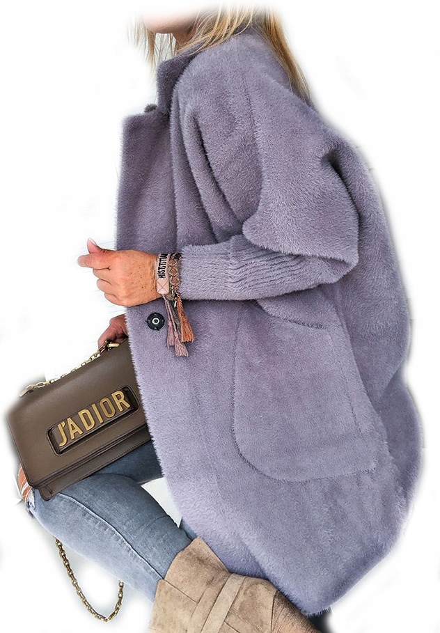 

Płaszcz Alpaka Długi Płaszczyk Wełna Kurtka XL