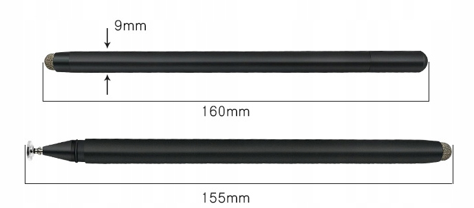 RYSIK do TELEFONU/TABLETU STYLUS PEN DŁUGOPIS Materiał dominujący aluminium