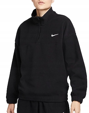 Dámská Mikina Nike Sportswear Černá Polarová Loose Fit FJ1019-010 S
