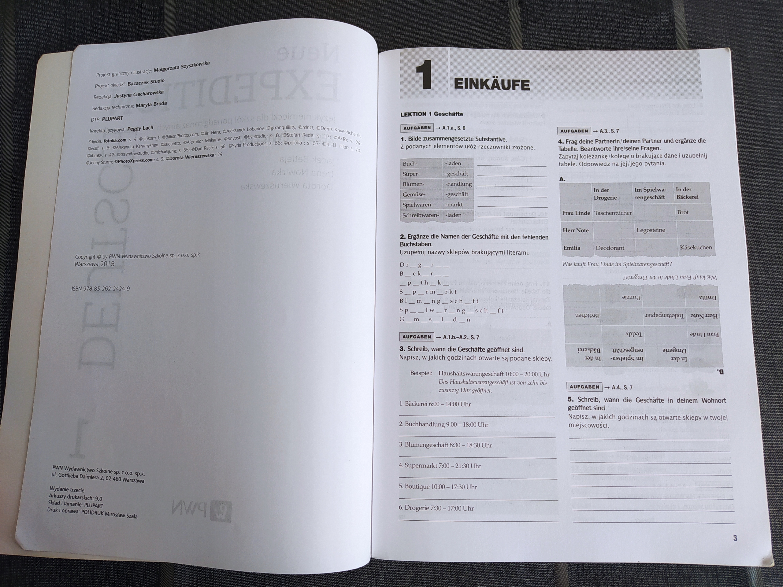 Neue Expedition Deutsch 1 zeszyt ćwiczeń j. niemiecki J. Betleja Rodzaj zbiór zadań, testów