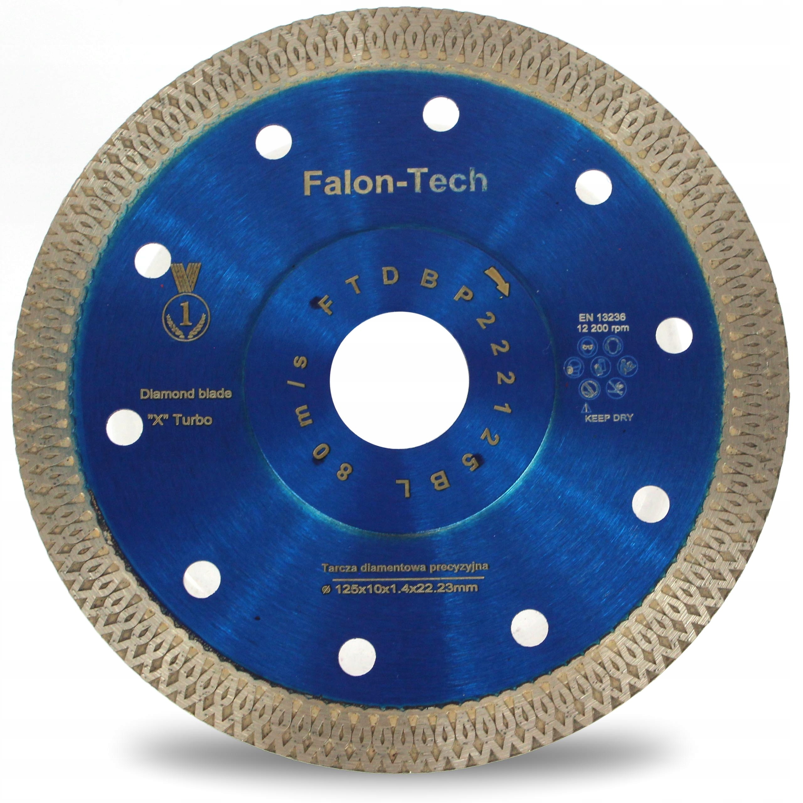 TARCZA DIAMENTOWA DO CIĘCIA GRESU PŁYTEK 125/22,2