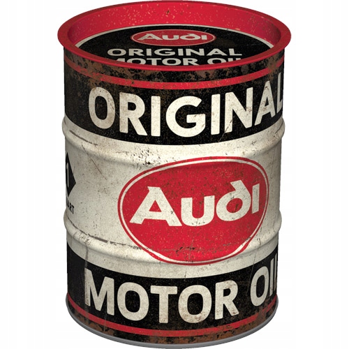 

Metalowa Puszka Skarbonka Beczka Audi Original Oil