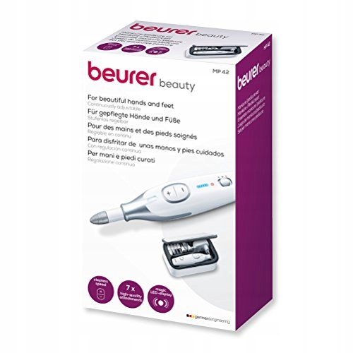 BEURER MP 42 Zestaw Do Manicure Pedicure Z 7 Wysokiej Jakości Końcówkami — miniatura 2
