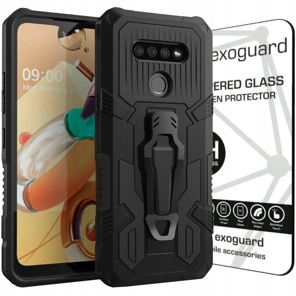

Exoguard Case Etui Pancerne+szkło do Lg K51s