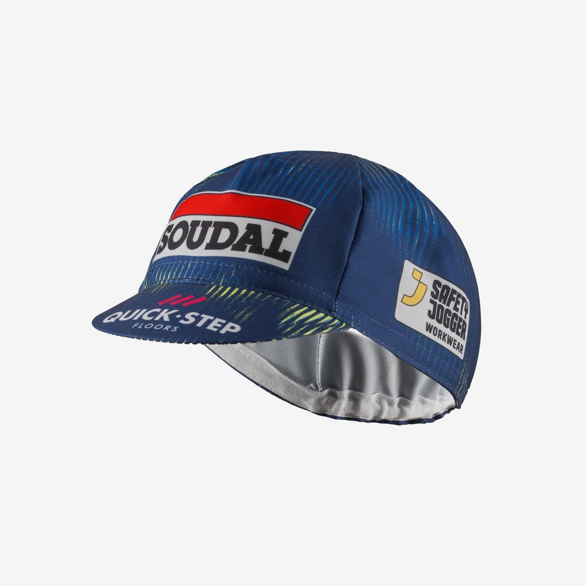 Čepice s kšiltem Castelli Team Soudal Quick Step modrá/lime, uni
