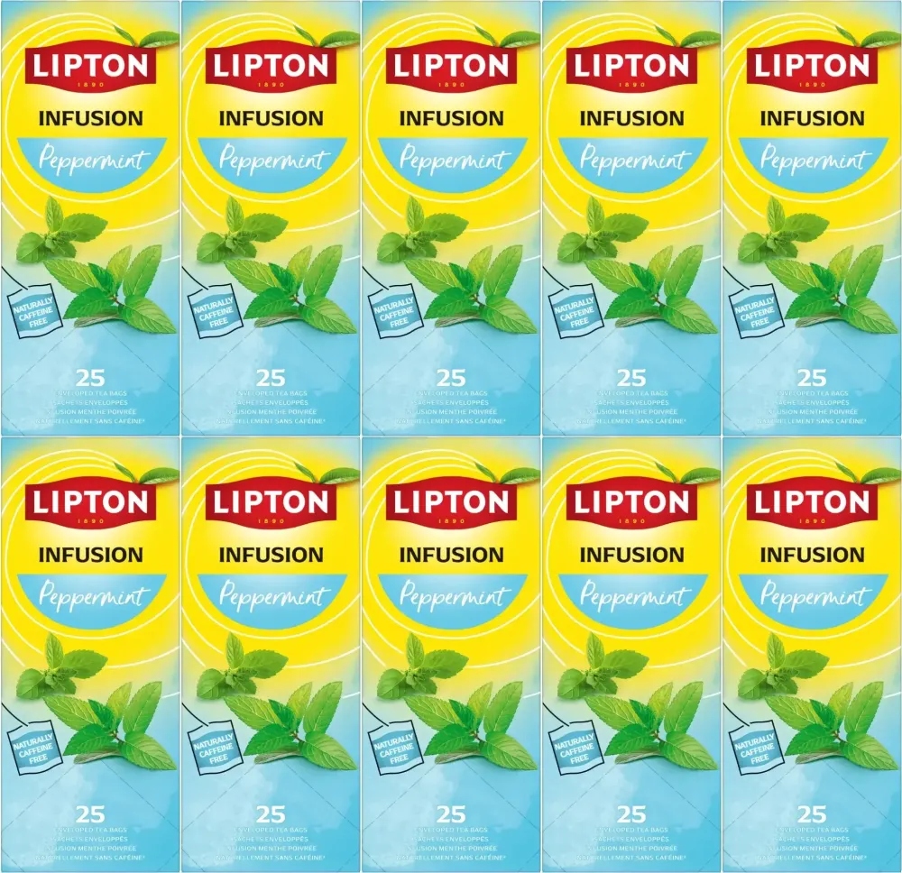 Herbata Miętowa Pepermint Lipton 25 kopert x10