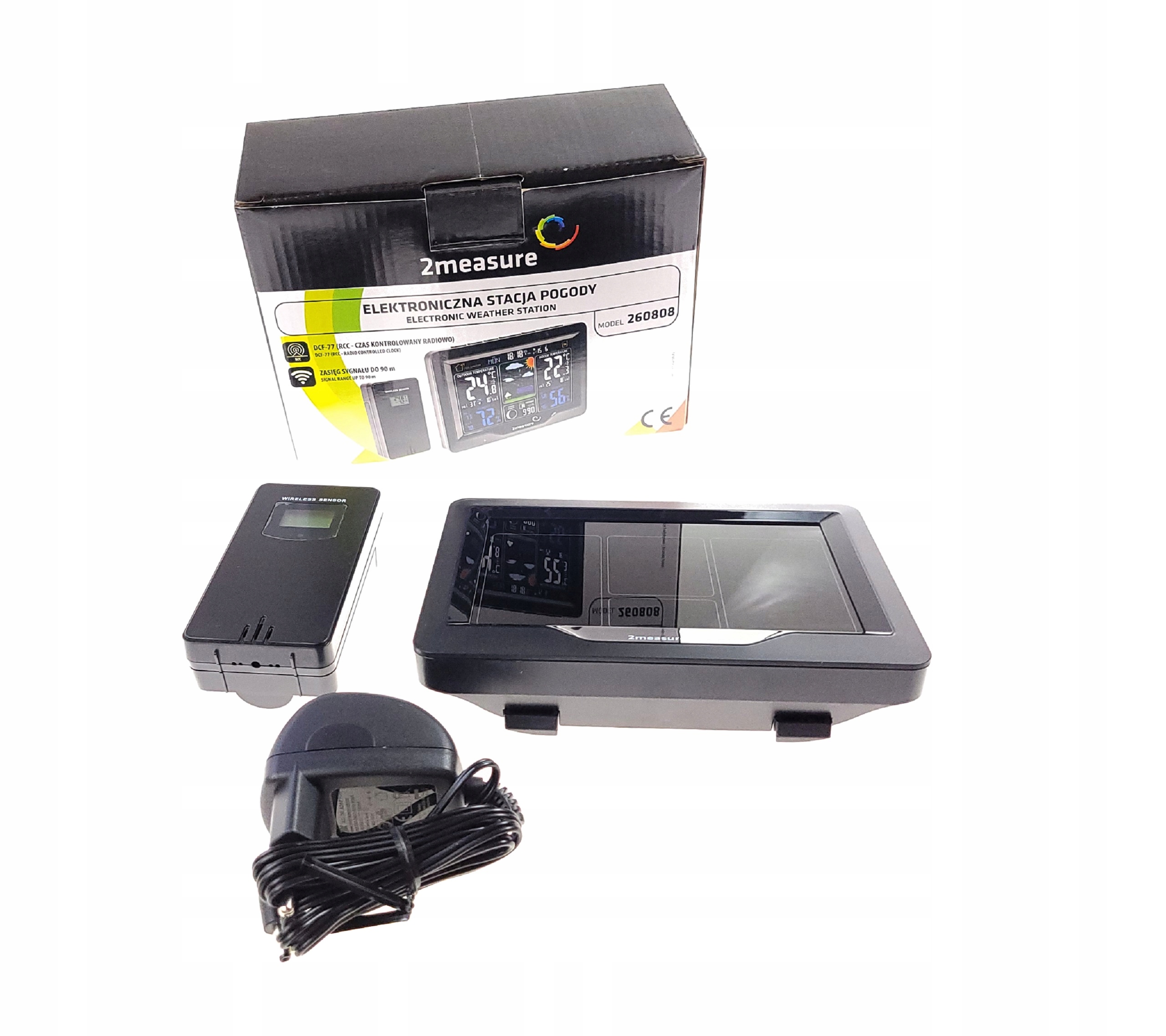BEZPRZEWODOWA STACJA POGODY 2MEASURE Zasilanie bateryjne sieciowe