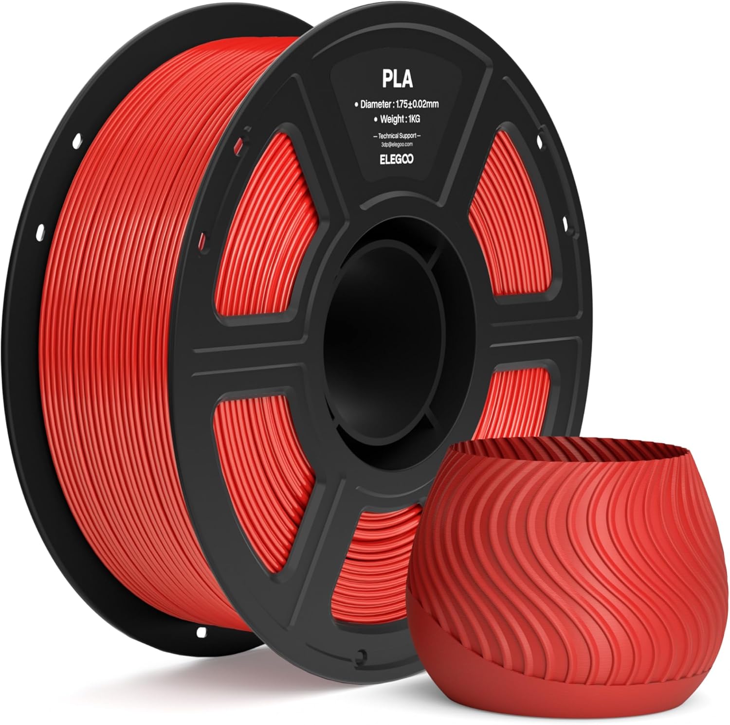 ELEGOO PLA 1.75, 1kg, czerwony