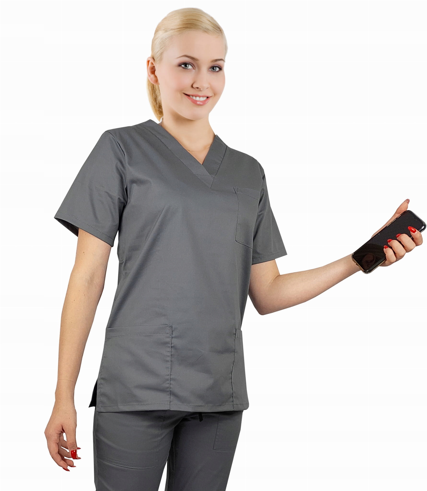 

Bluza medyczna Elastycz. damska kolor Szary r. Xs