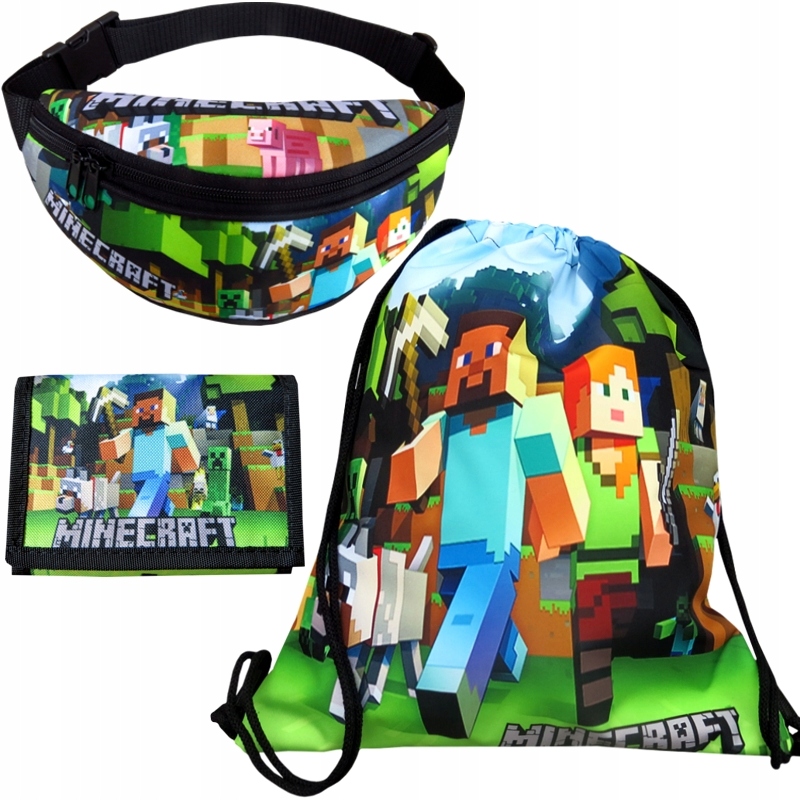 

Komplet Minecraft Worek Portfel Nerka Jakość