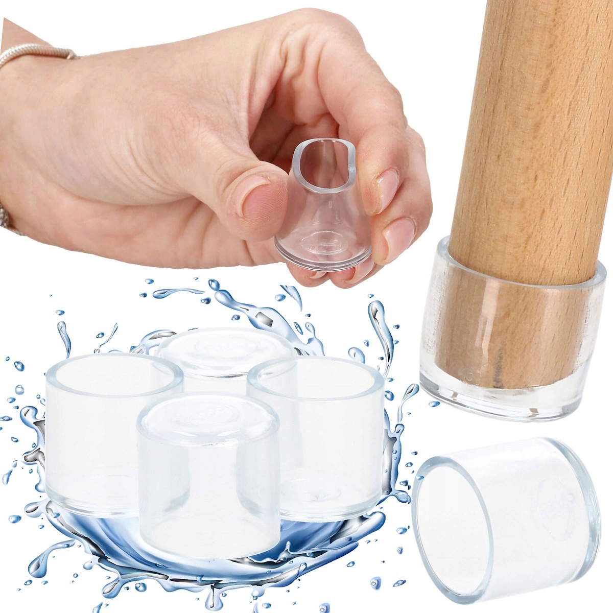 

Nakładki Silikonowe Na Nogi Nasadki 16mm Zaślepki