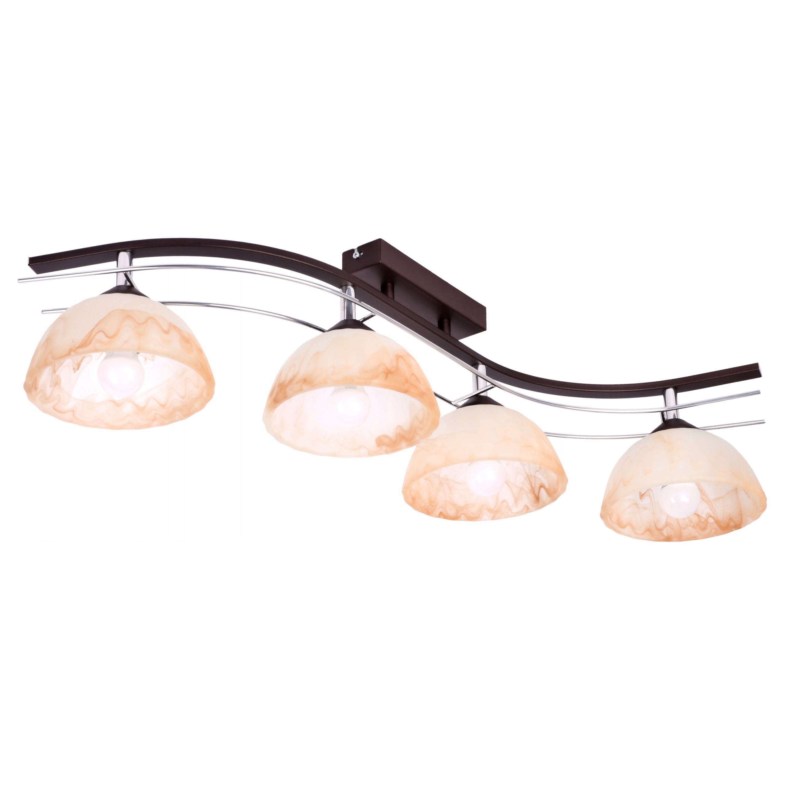 Agat Plus Lampa Sufitowa Wisząca Szklane Klosze Nowoczesna Żyrandol Plafon