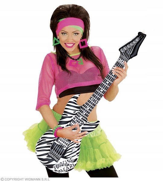 GITARA DMUCHANA W PASKI BIAŁA ZEBRA ELVISA Marka Widmann