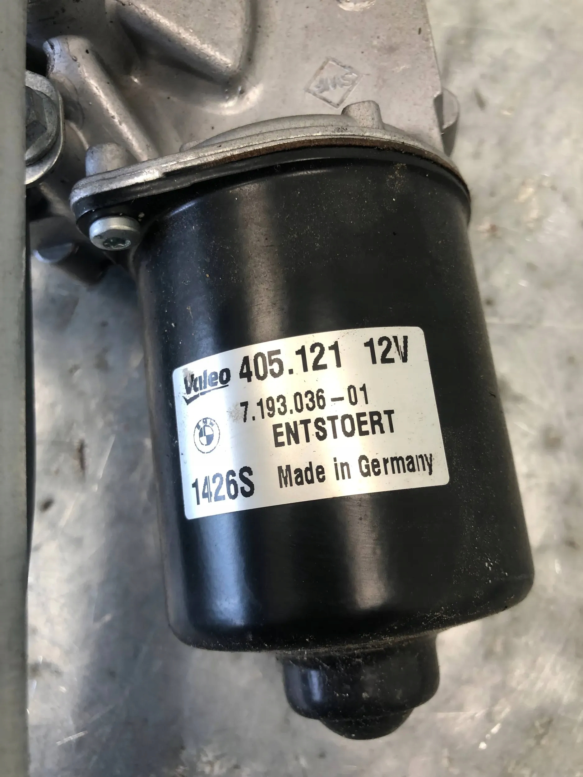 wiper mechanism BMW E87 7193036