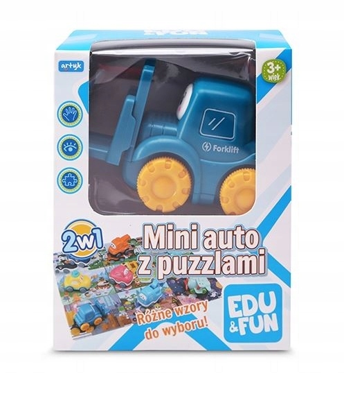 Mini auto podnośnik z puzzlami ARTYK