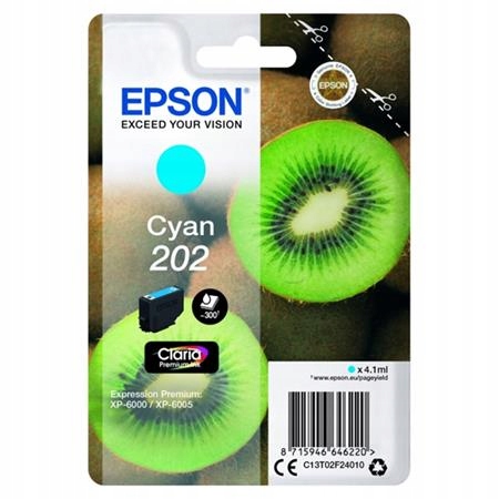 

Tusz org. Epson 202 Cyan T02F2 XP6000 XP6005