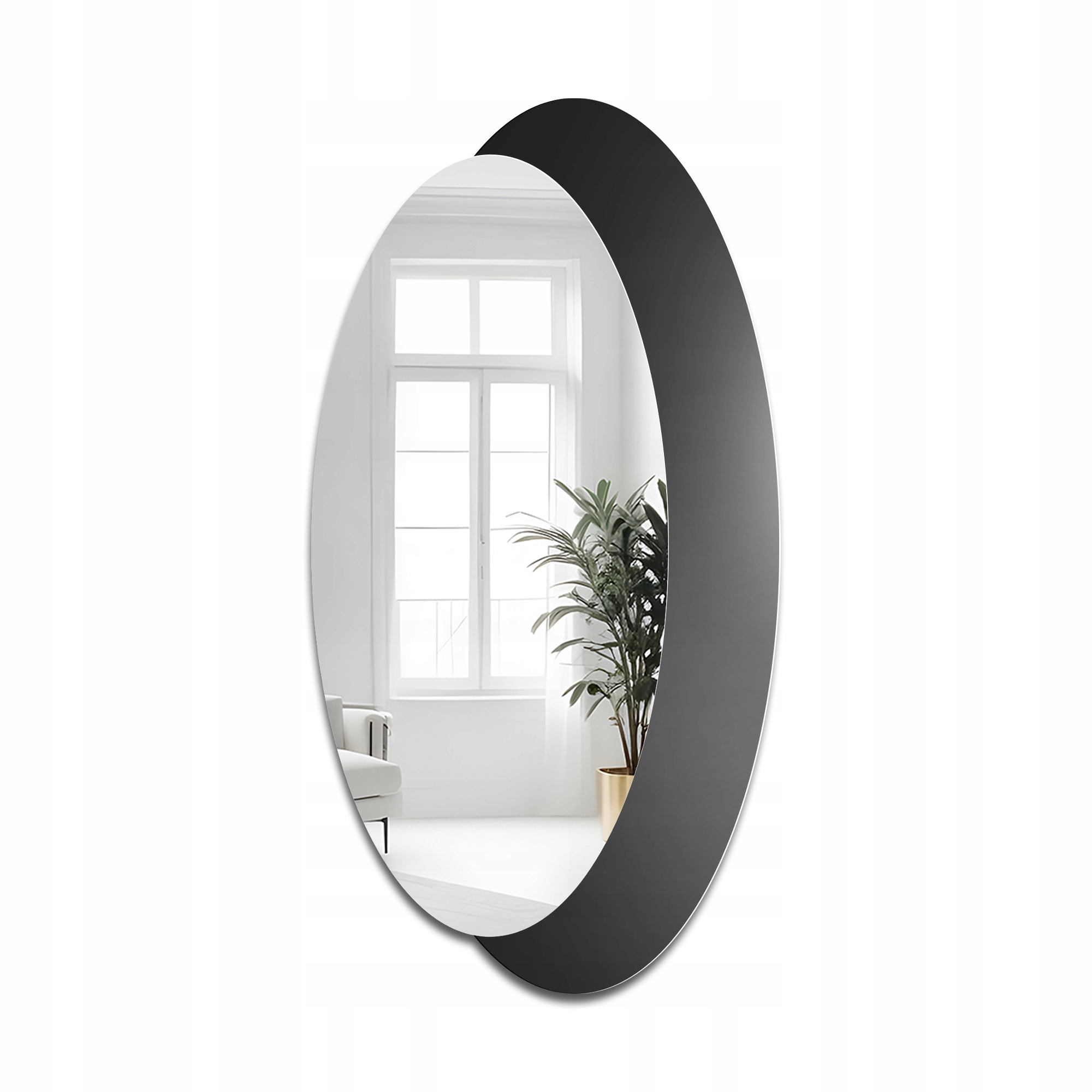 Zrcadlo na černém lacobelu 50 x 120 cm