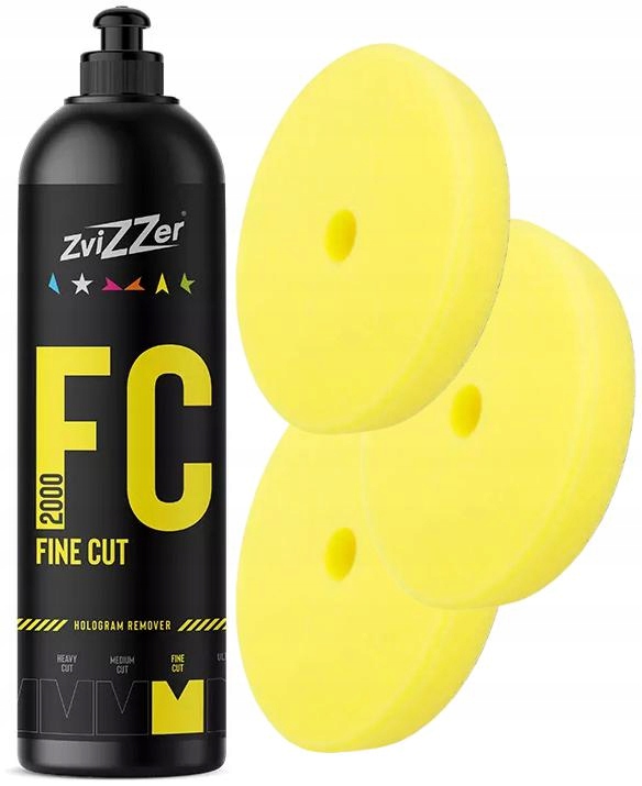 ZviZZer FC2000 750ml 3x PADY TRAPEZ YELLOW FINISH