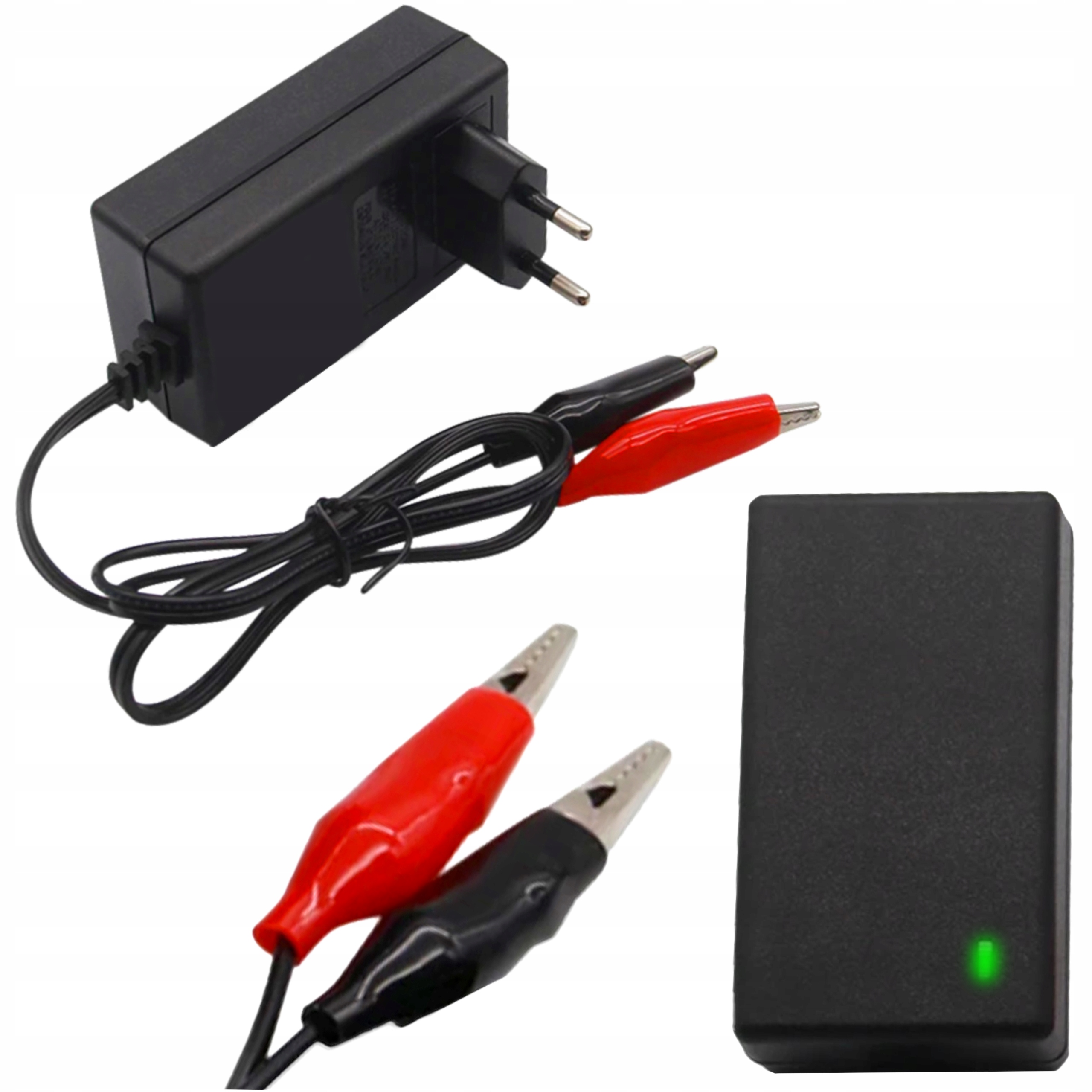 Ładowarka Prostownik Do Akumulatorów Żelowych Automatyczny 12V 2A Dioda Led