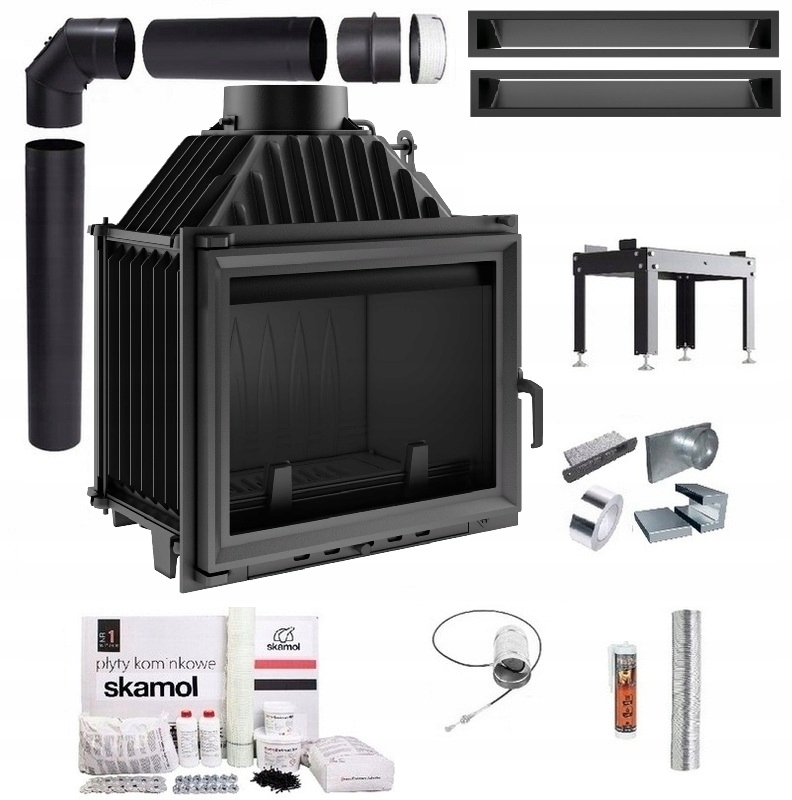 Krbová Vložka Litinová Maja 8 Ekodesignová Sada Trubky Lufty Desky