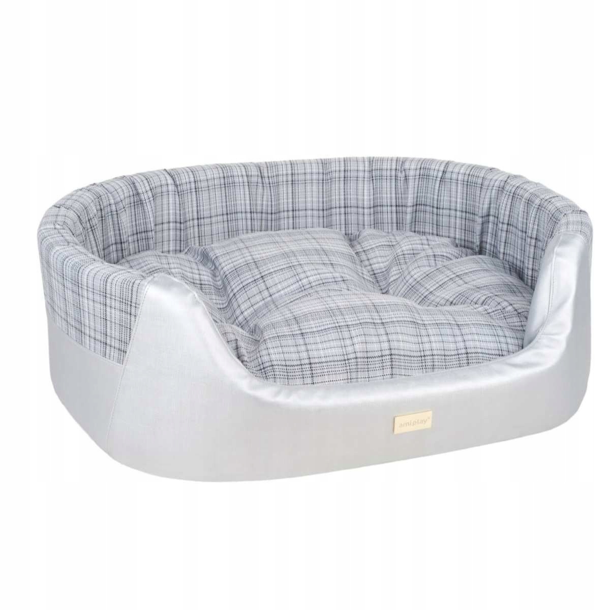 

amiplay Legowisko dla Psa Elipsa 2in1 Venus M sreb