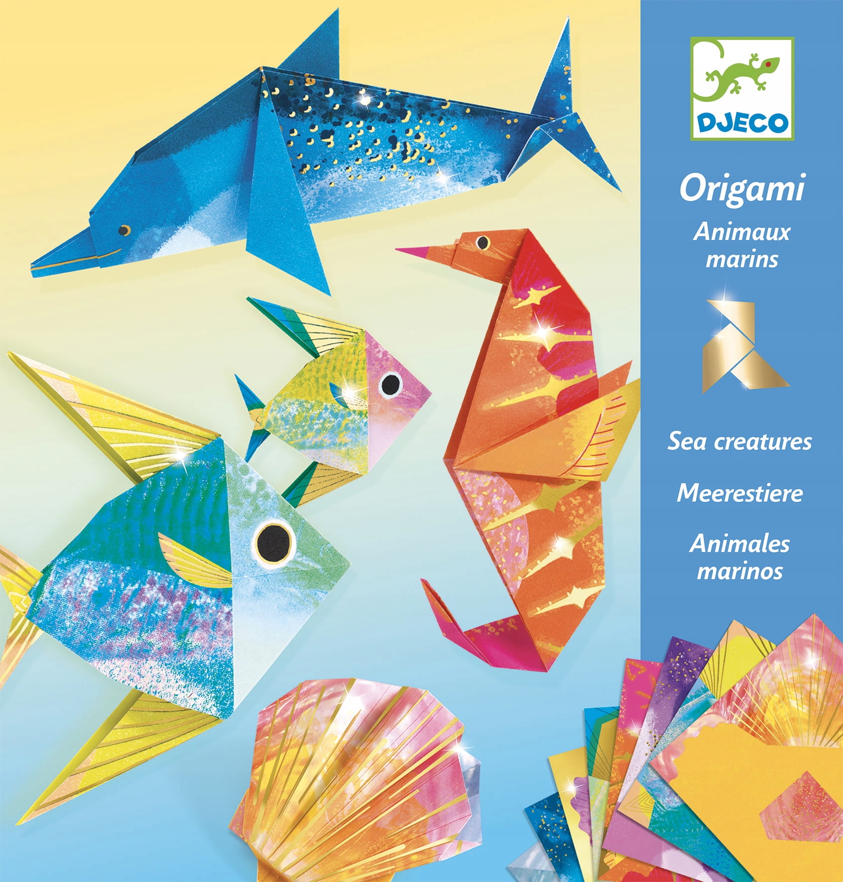 

Origami Morskie Zwierzęta metaliczne Djeco